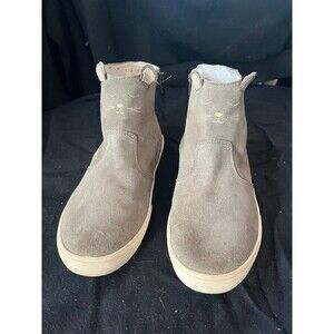 Mini boden girls size 37 or 6.5 gray boots booties high top shoes
